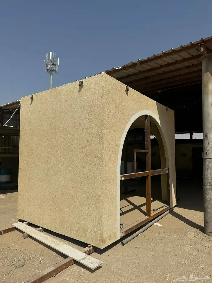 كشك متنقل فايبر مع حديد 2