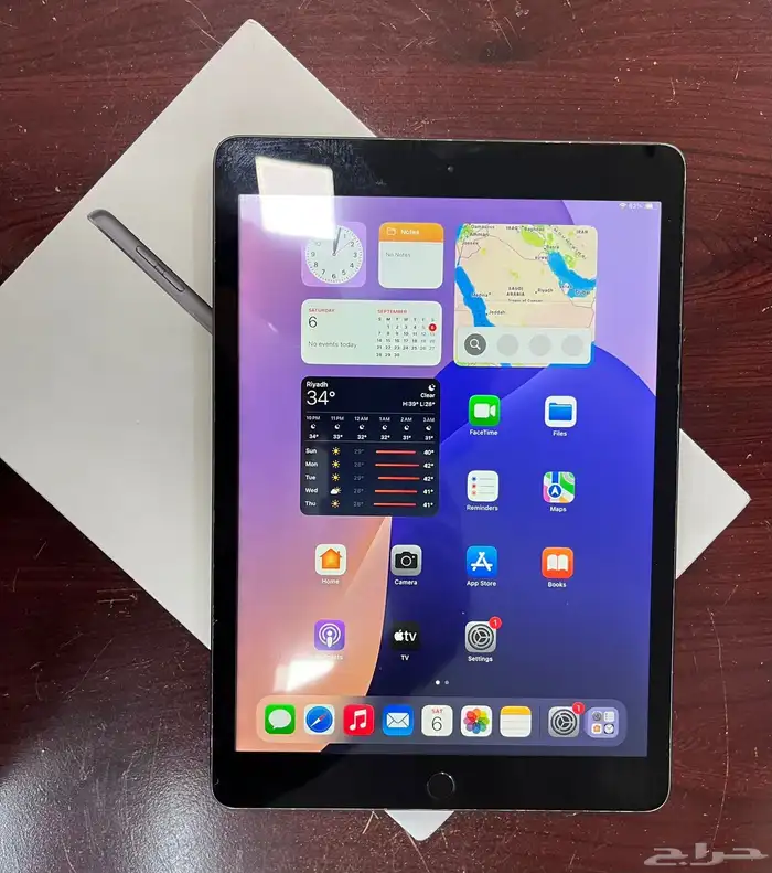 ايباد الجيل 9 64 جيجابايت شاشة بدل بصمة مافي شغل 0