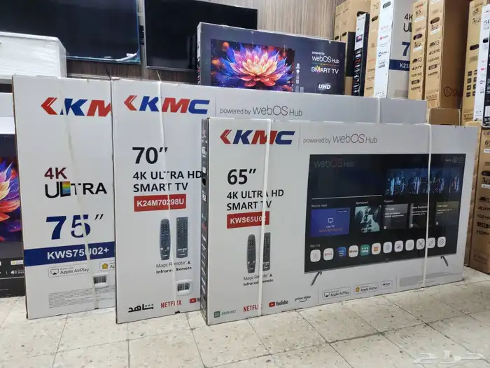 بيع شاشات تلفزيون سمارت 4kواي فاي مع التوصيل والتركيب فوري م 23