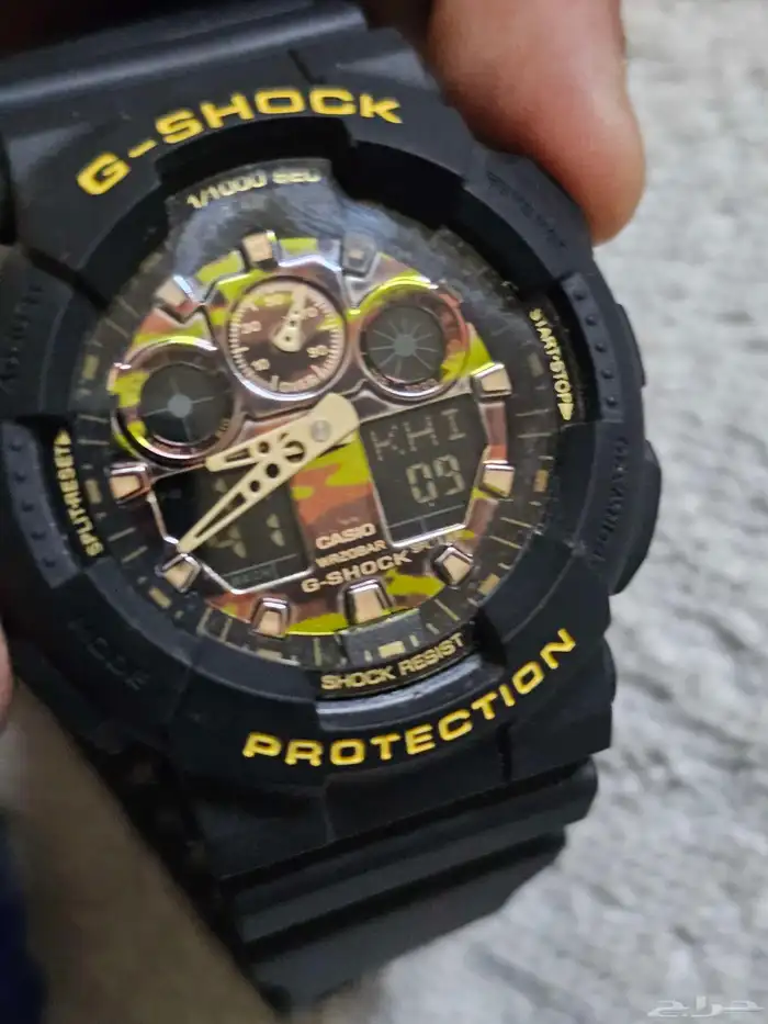 اي ساعه ساعة يد رجالية جي شوك Casio 5