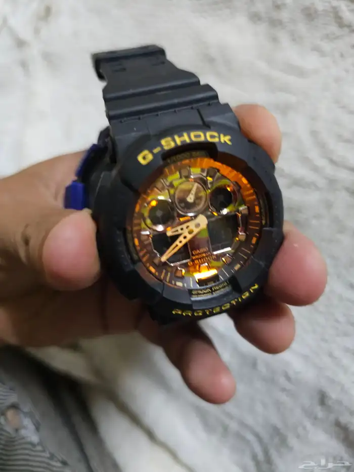 اي ساعه ساعة يد رجالية جي شوك Casio 2
