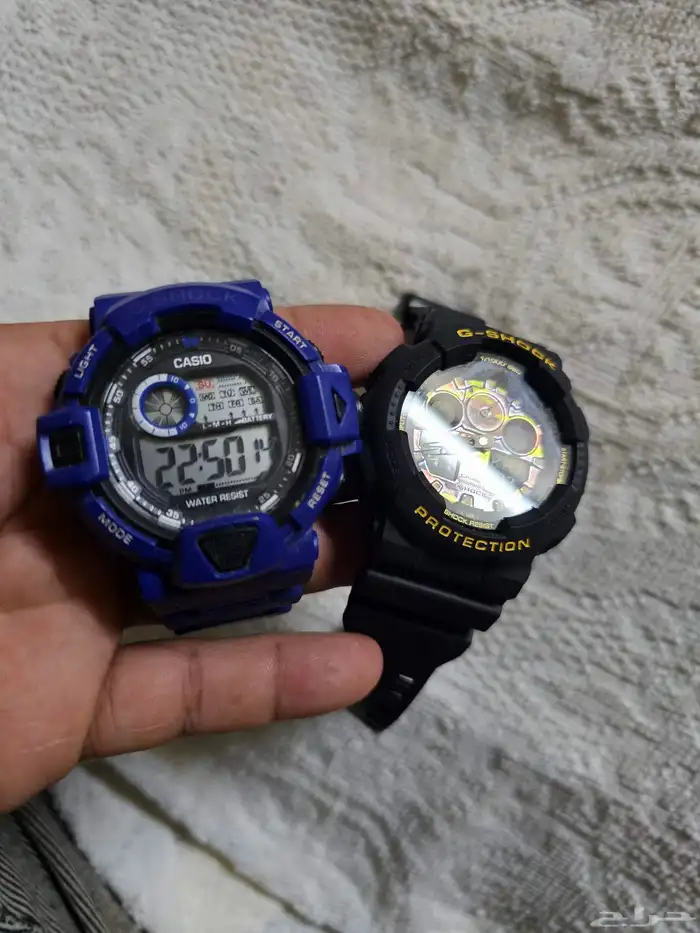 اي ساعه ساعة يد رجالية جي شوك Casio 12