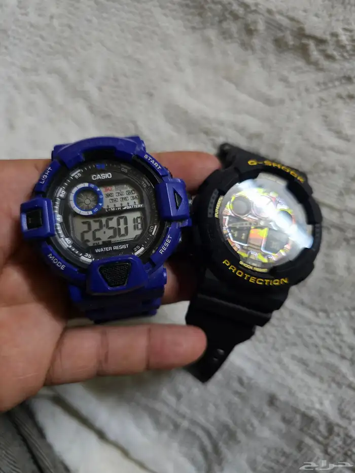 اي ساعه ساعة يد رجالية جي شوك Casio 14