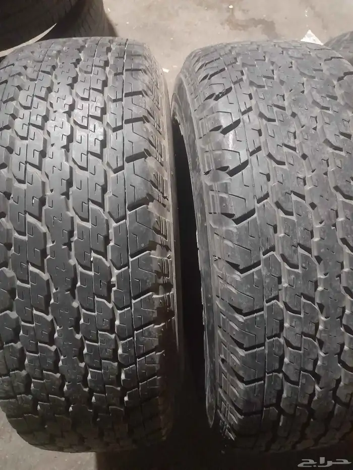 كفرات برجستون نيسان فتك نضيفه مره خاليه من العيوب تاريخ نهاي 3