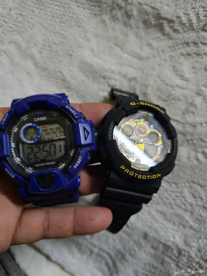 اي ساعه ساعة يد رجالية جي شوك Casio 13