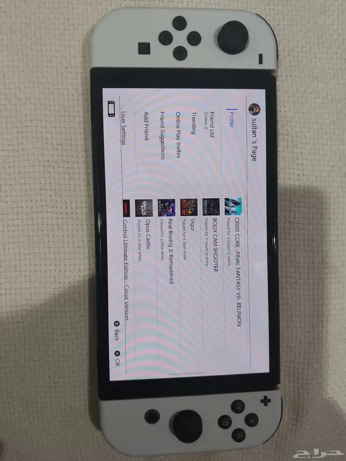 للبيع جهاز nintendo switch oled بحالة الجديد 3