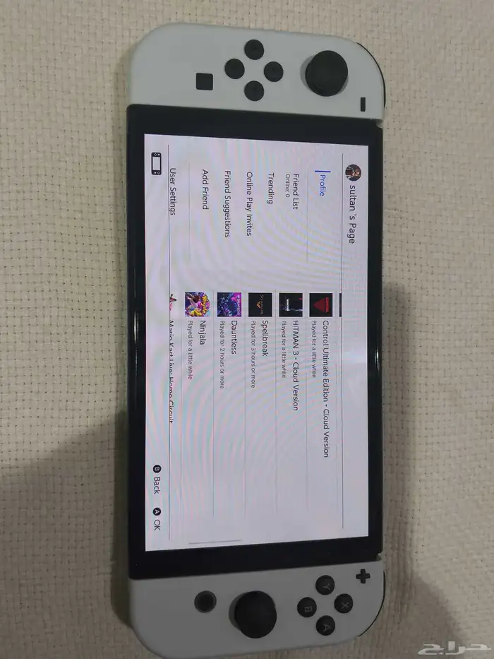 للبيع جهاز nintendo switch oled بحالة الجديد 4