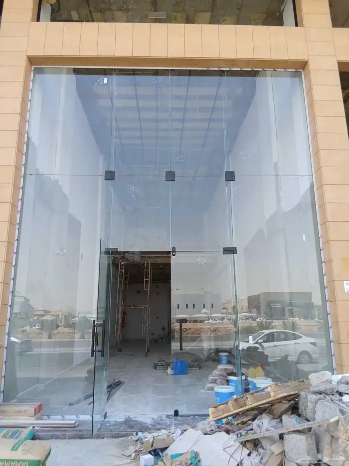 زجاج وجهات سكوريت زجاج محلات تجارية باب زجاج محل سكوريت 1