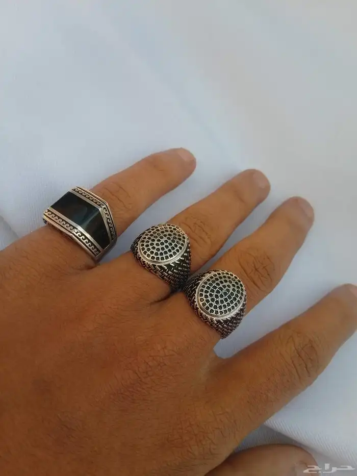 خواتم وسلسلة واسواره كلهم فضه بل اضافه الا ساعه كوارتز 2