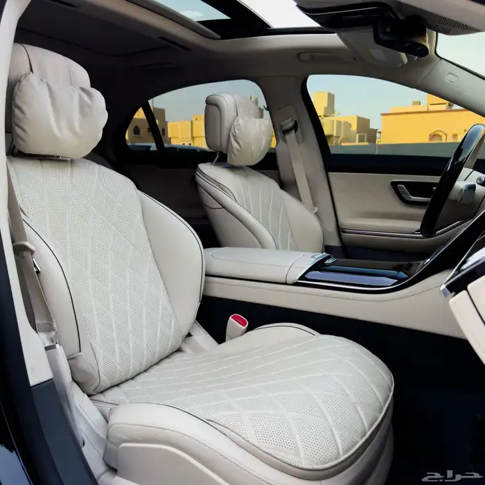 مرسيدس S580 V8 2021 - أسود داخلي بيج 15