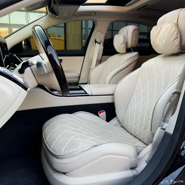 مرسيدس S580 V8 2021 - أسود داخلي بيج 13