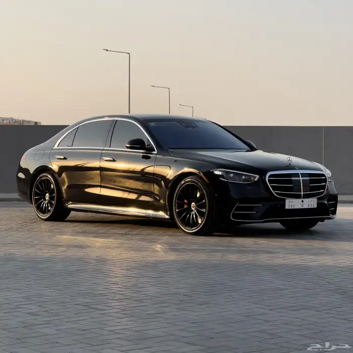 مرسيدس S580 V8 2021 - أسود داخلي بيج 7