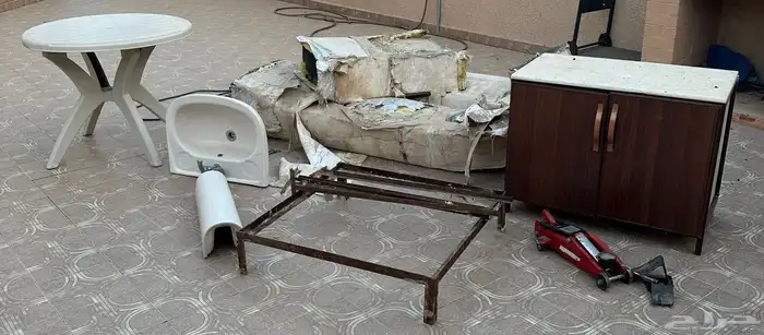 مغسله -طاوله - عفريته 2طن -دولاب الومنيوم -قاعده حديد 0