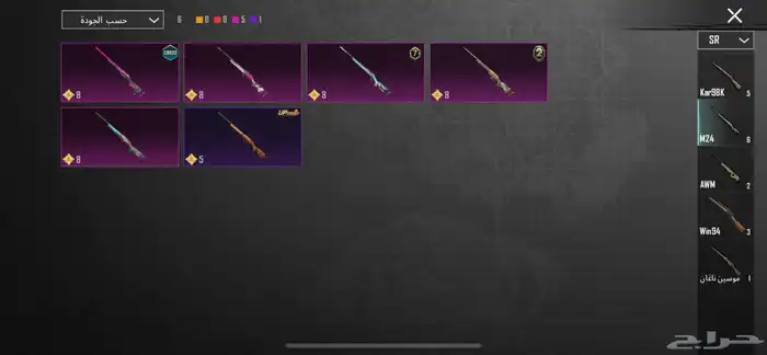 حساب ببجي للبيع 30