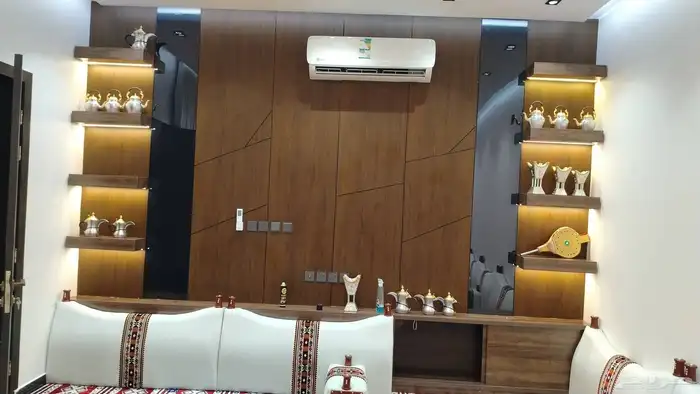 ديكورات داخليه تنسيق مداخل خلفيات شاشه ارضياة باركيه جبس بور 8