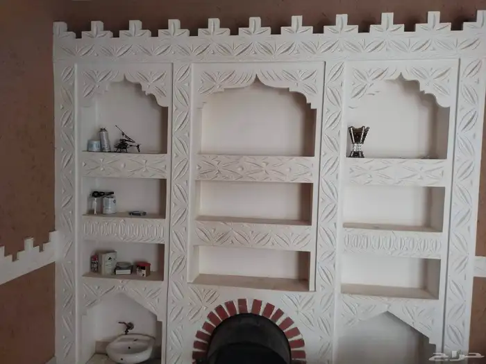 غرفة حجر غرفه خذان حجر جدار سقف جريد مشب كمار اجار مندي 4