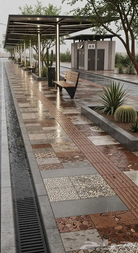 أنترلوك وبازلت وحجر 9