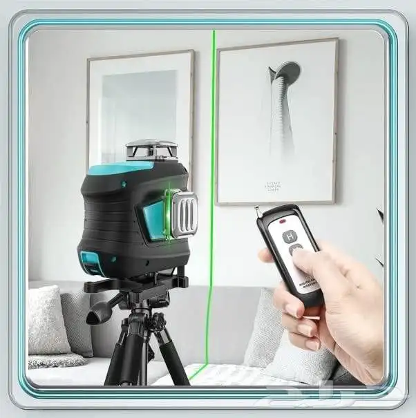 طقم متر ليزر 360 درجه يصدر 16 خط ليزر 4D لتغطية جميع الزوايا 3