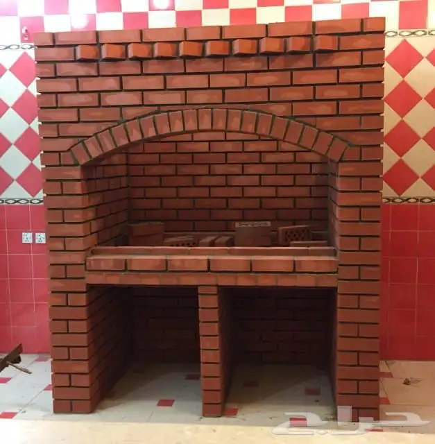 بيوت شعر مشب نار مشب رخام قرميد جمالون تلبيس قماش 9