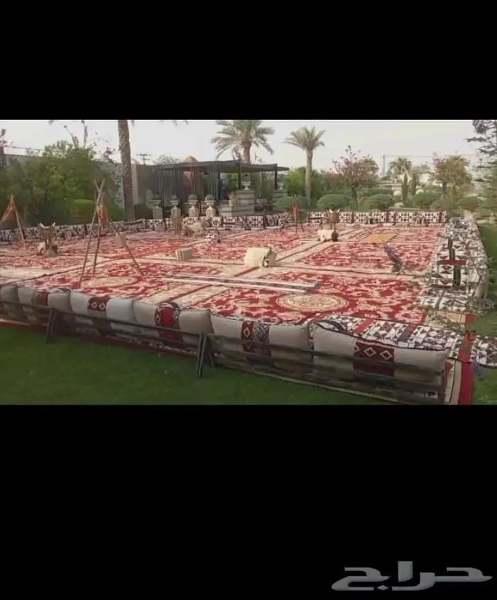 تاجيل لوازم حفلات كراسي وطاولات جلسات شعبيه 8