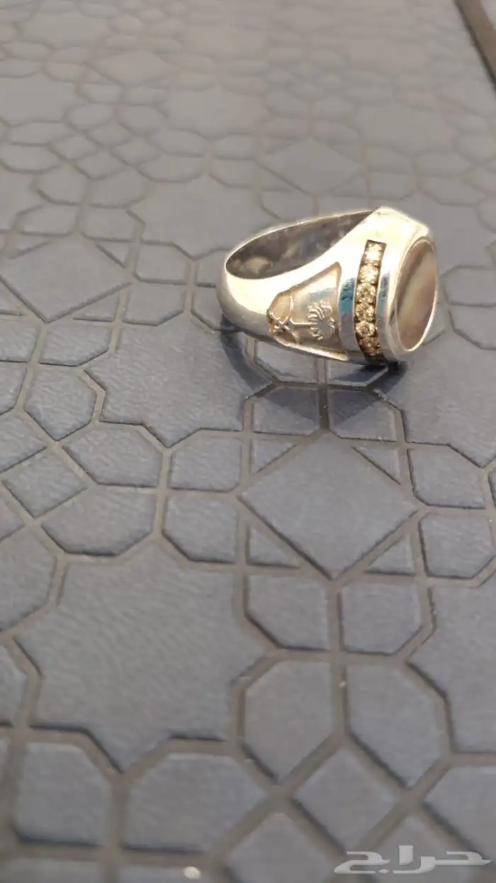 خاتم حجر صدف و الماس 2