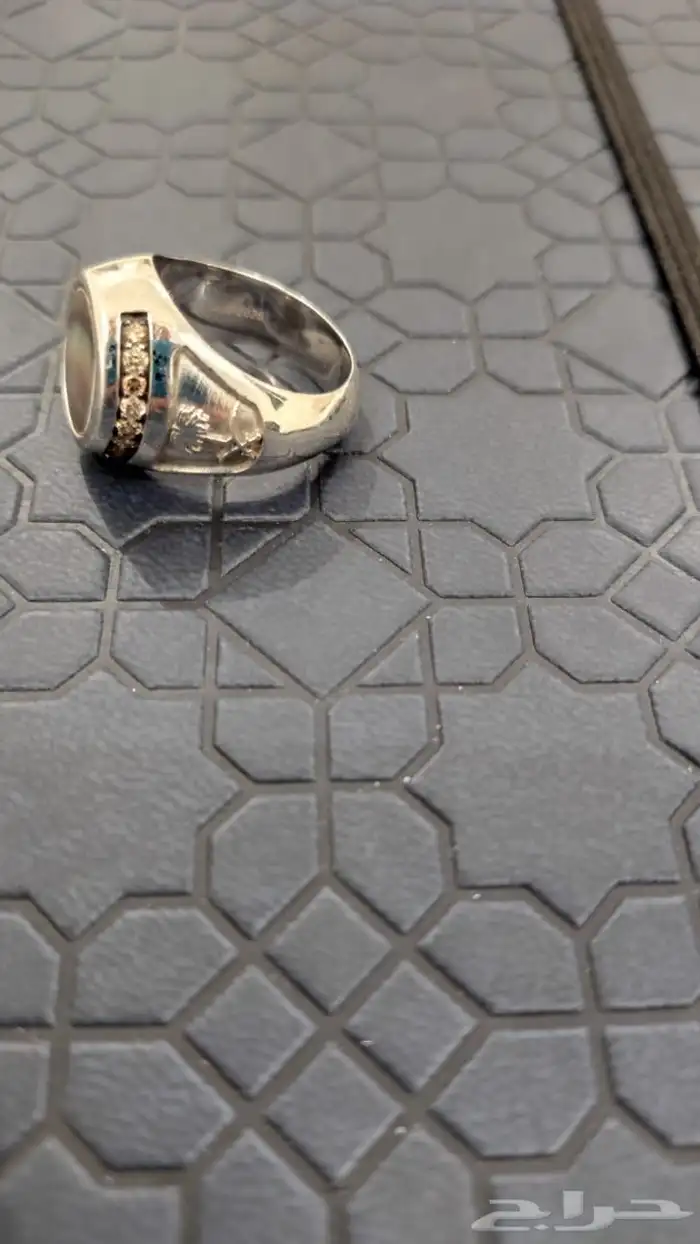 خاتم حجر صدف و الماس 1