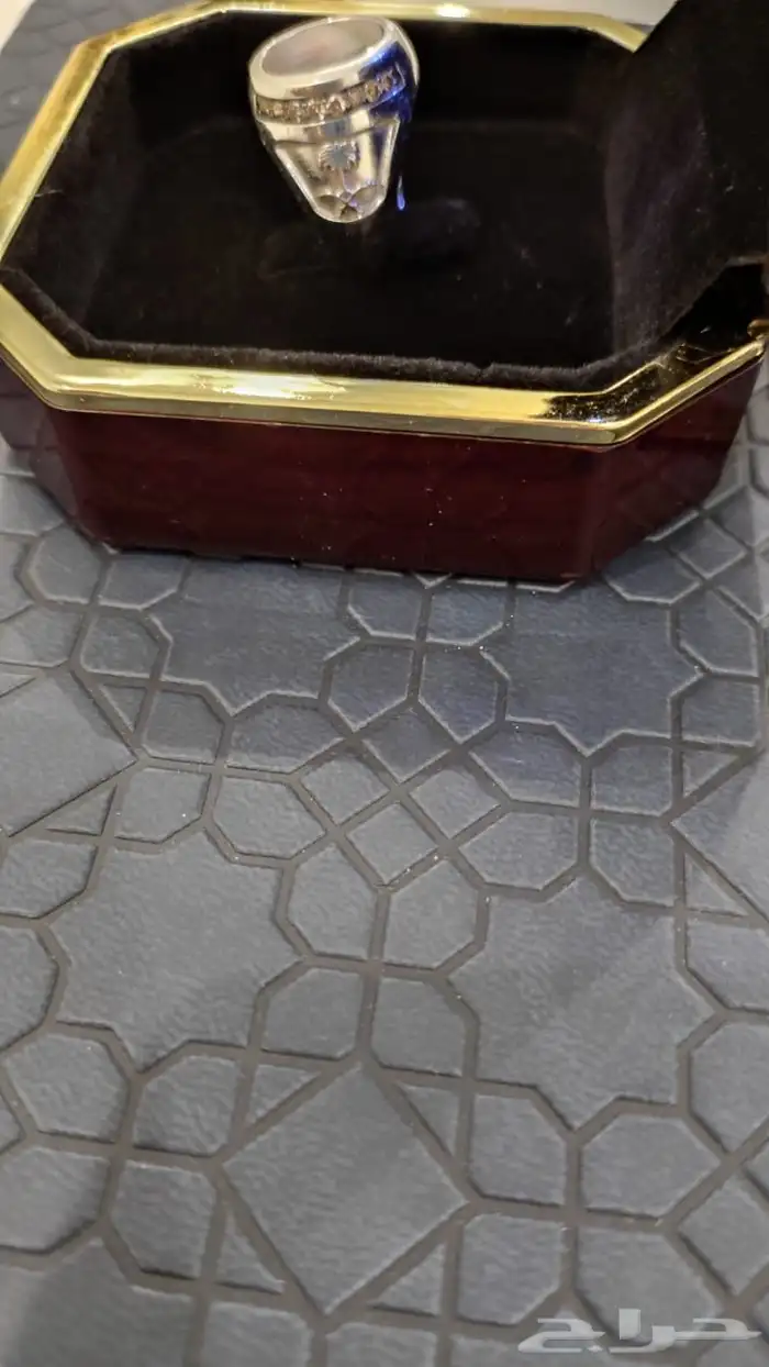 خاتم حجر صدف و الماس 4