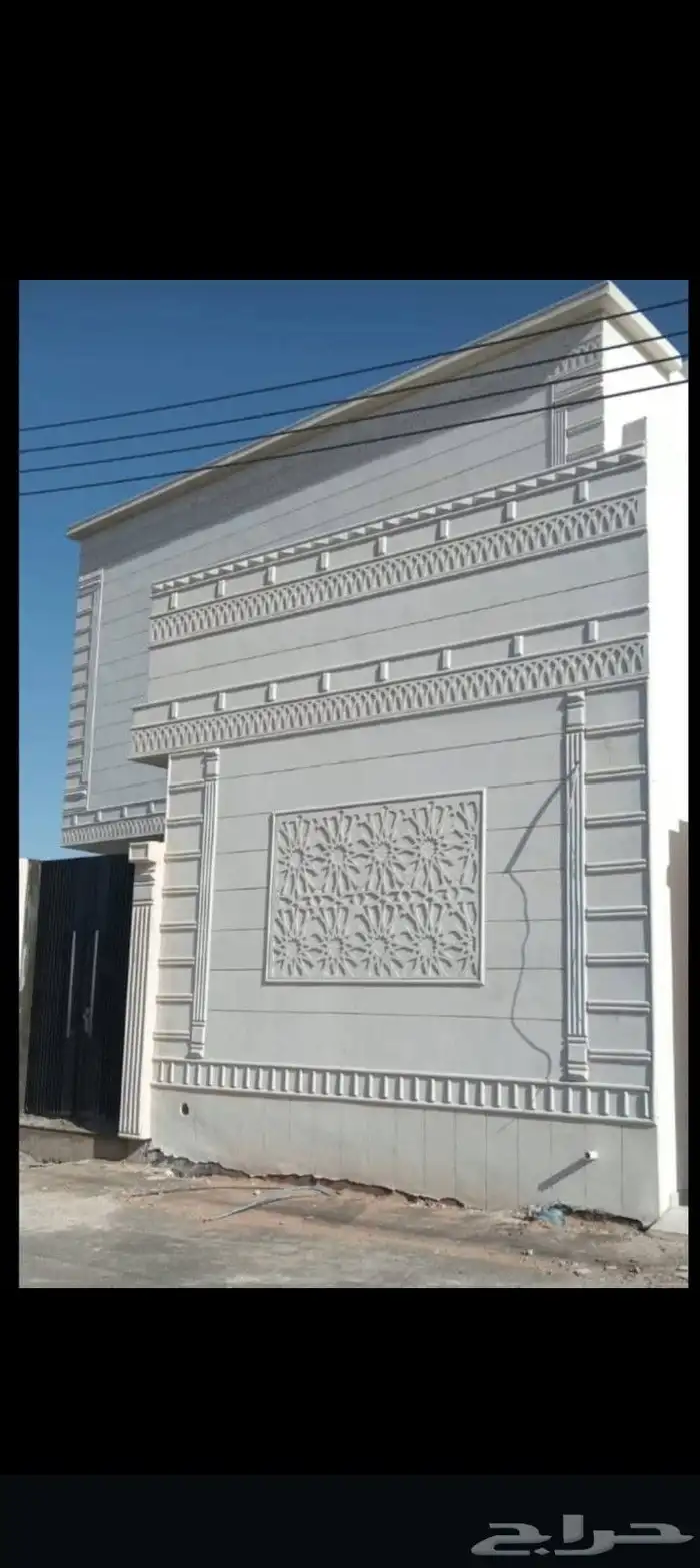 ديكورات خارجيه والياسه ملونه بلاسمنت الأبيض 0