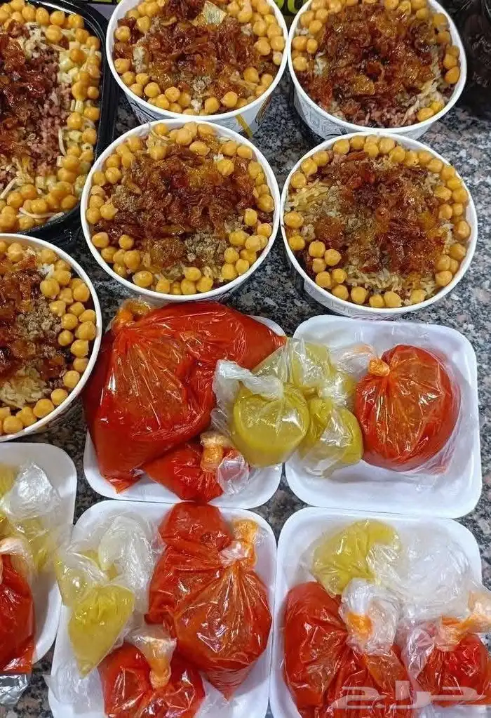 متاح جميع الاكل البيتي والخضار المتوضب 19