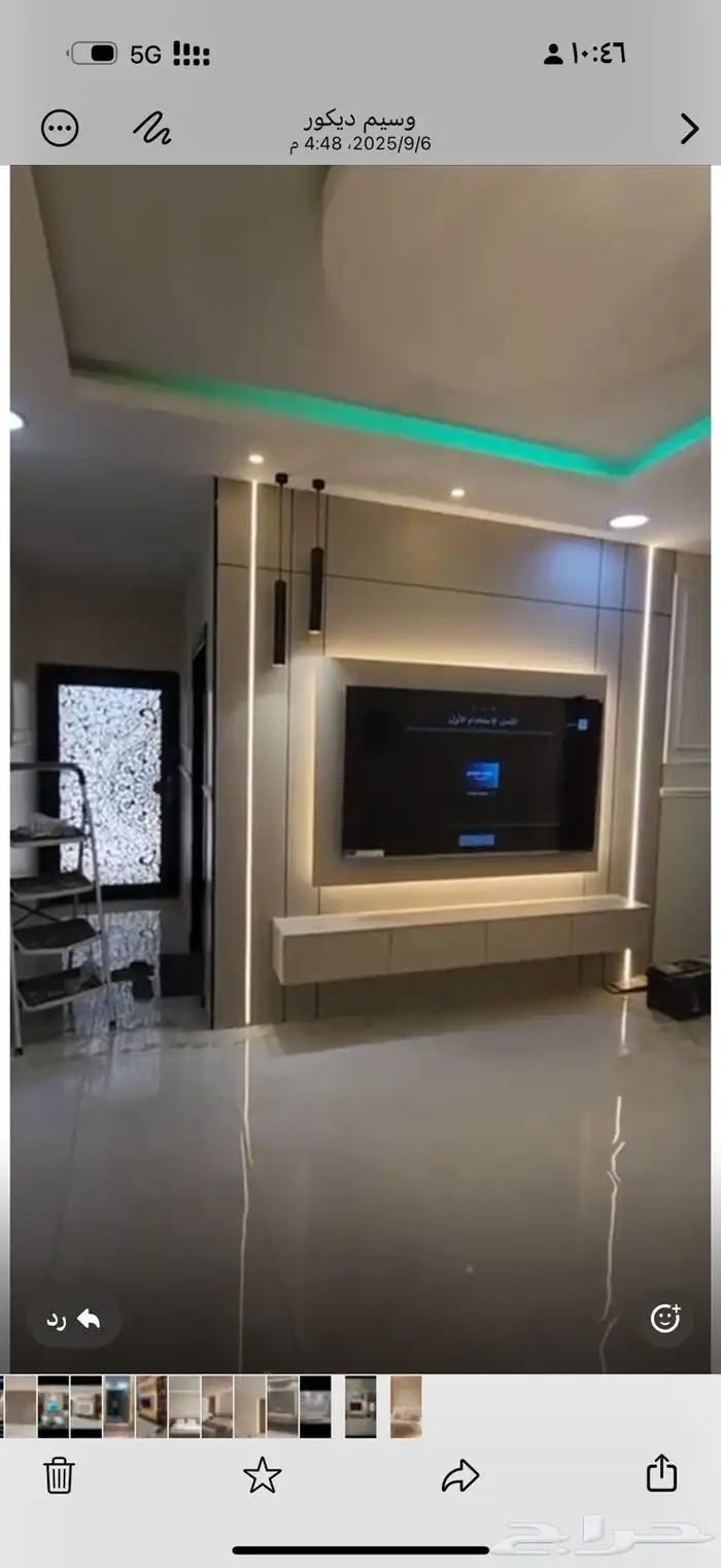 ديكورات داخليه تنسيق مداخل خلفيات شاشه ارضياة باركيه جبس بور 0