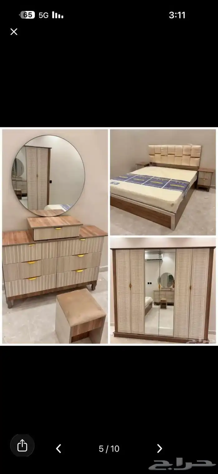 غرف نوم جديده جاهزه 6قطع بسعر المصنع مباشر 9