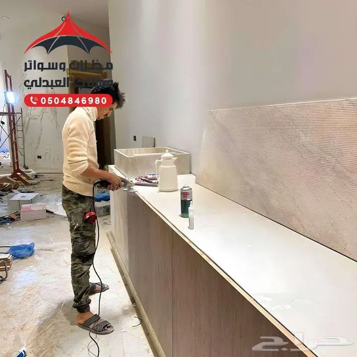 ديكورات بديل شيبورد معا بديل خشب مع شاشه معا رفوف معااناره 10