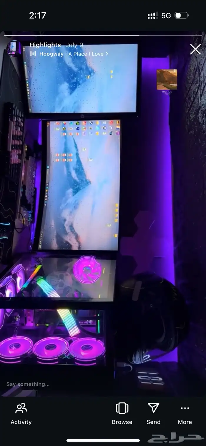 شاشه AOC 165HZ 27 inch منحنيه 0