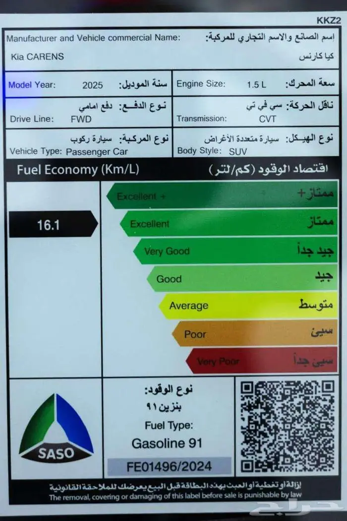 كيا كارينز ستاندر GL 1.5 عروض علي التصدير 2025 21