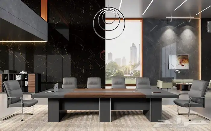 مودرن أحدث مكتب فخم إداري طقم متكامل مع كرسي و كنب اجتماعات 33