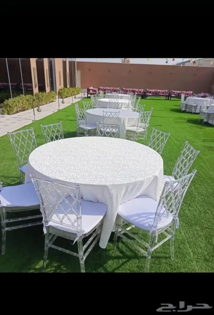 تاجيل لوازم حفلات كراسي وطاولات جلسات شعبيه 2