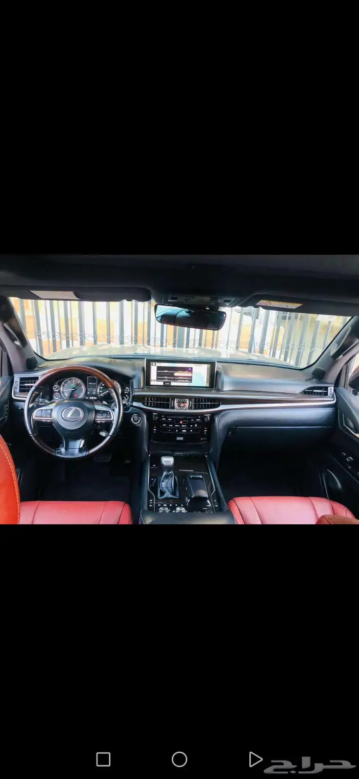 لكزس LX 570 SS سعودي 2017 تيتانيوم داخل أحمر ب 250 ألف 2