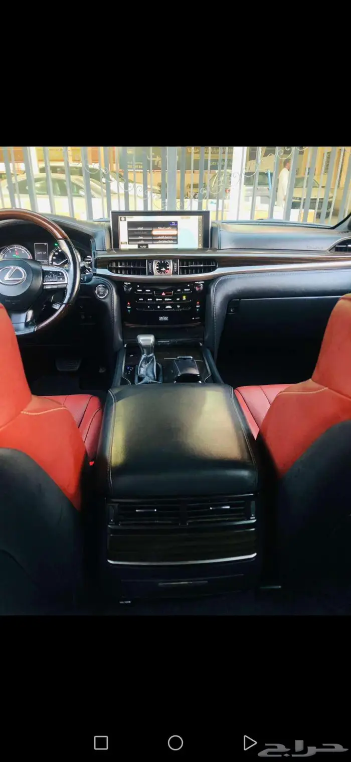 لكزس LX 570 SS سعودي 2017 تيتانيوم داخل أحمر ب 250 ألف 8