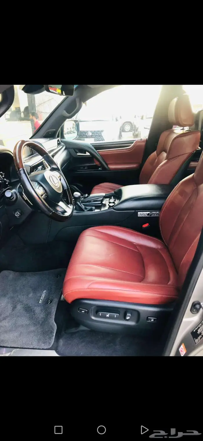 لكزس LX 570 SS سعودي 2017 تيتانيوم داخل أحمر ب 250 ألف 6