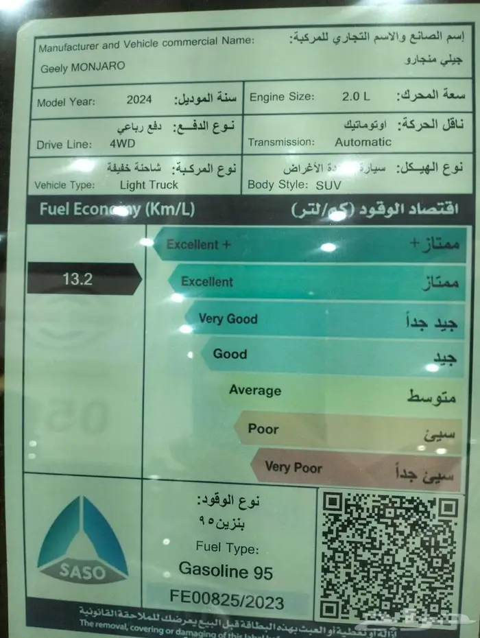 جيلي مونجارو فل كامل بلس 2024 7