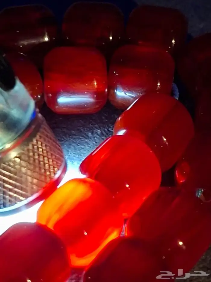 مسباح فاتوران احمر شفاف صندوقي صب قديم 17