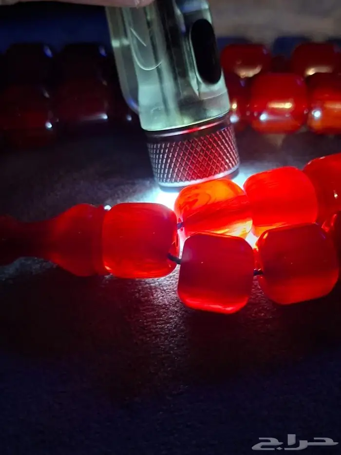 مسباح فاتوران احمر شفاف صندوقي صب قديم 14