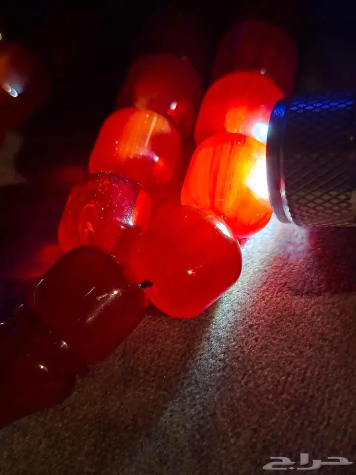 مسباح فاتوران احمر شفاف صندوقي صب قديم 15