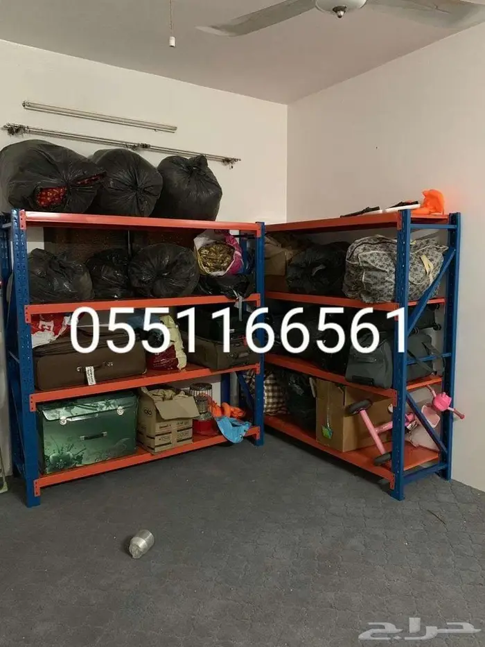 ارفف تخزين تنفع للبيوت والمحلات والمستودعات 9