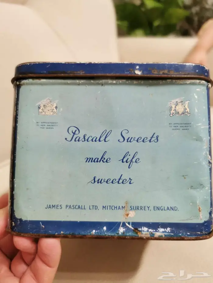 علبة تراثية إنجليزية أصلية من James Pascall (نادرة) 4