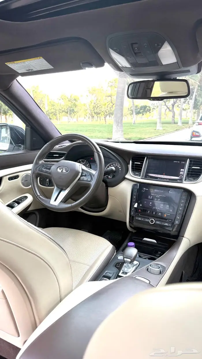 QX50 2020 نظيفة ممشى قليل وباقي على الضمان 12
