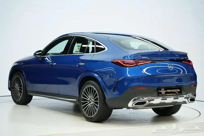 مرسيدس GLC 200 Coupe موديل 2026 أصفار خليجي أزرق أسود 3