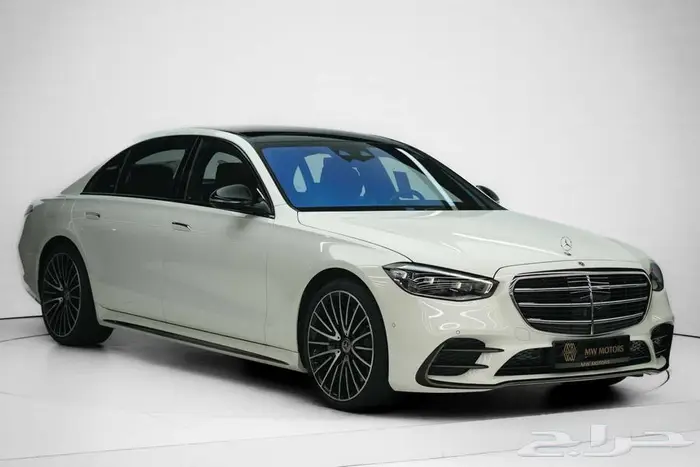 مرسيدس S 500 موديل 2025 أصفار خليجي أبيض أحمر 0