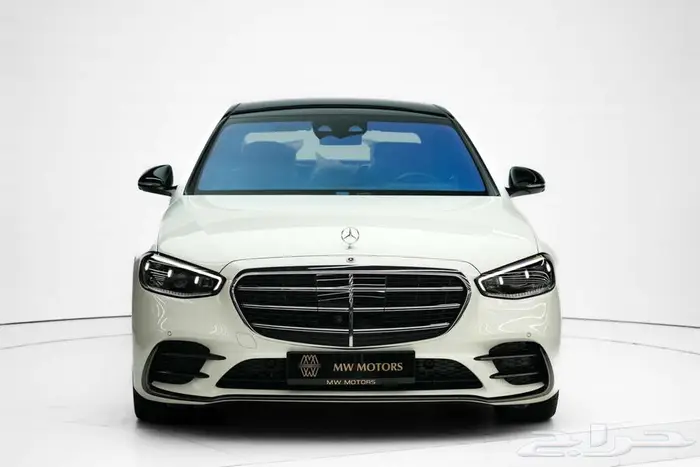 مرسيدس S 500 موديل 2025 أصفار خليجي أبيض أحمر 1