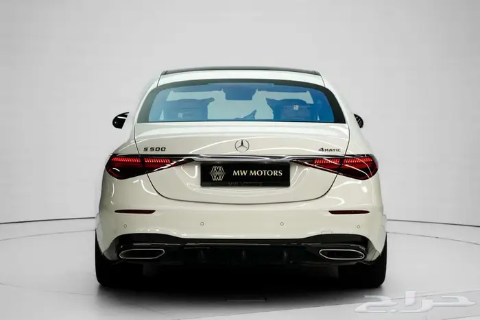 مرسيدس S 500 موديل 2025 أصفار خليجي أبيض أحمر 4